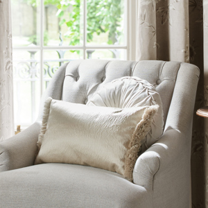 Laura Ashley Carys Natural Cushion